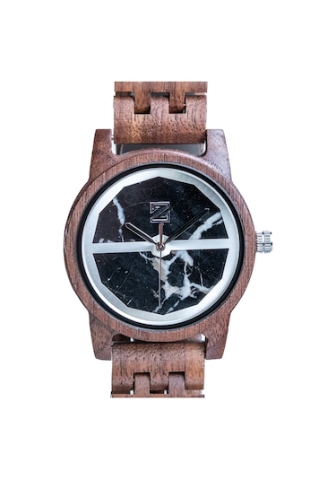 Zebrino Zbr-mr-dm Dark Marble Ahşap Erkek Kol Saati 41 Mm