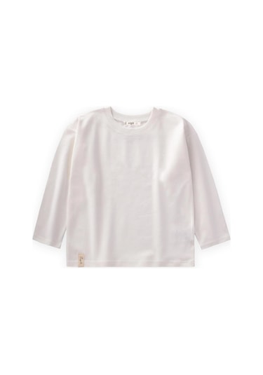 Mevsimlik Basic T-shırt 8-14 Yaş Kırık Beyaz Kırık Beyaz