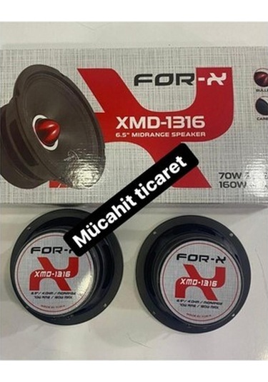 Forx Xmd-1316 16cm Midrange 160wat 70rms Yeni Seri Kapaksız Iki Adet