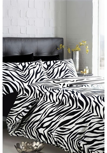Always Ranforce Tek Kişilik Zebra Nevresim Takımı tekzebra