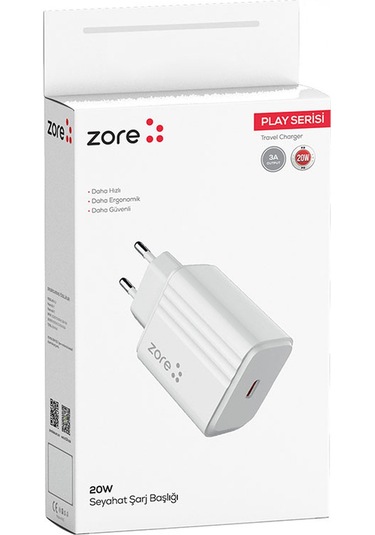 Biriva Home Play Serisi Pl2 20w Pd Seyahat Şarj Aleti - Beyaz Beyaz