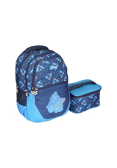 Relaxion Lacivert Futbol ilkokul Çantası Beslenme Çantalı 1350-21