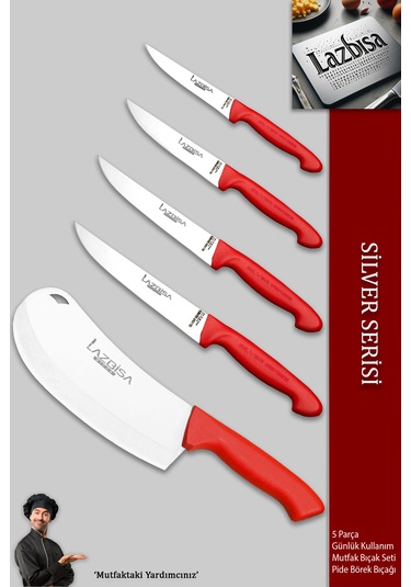 Silver Serisi Mutfak Bıçak Seti Pizza Börek Salata Bıçağı Mft-267