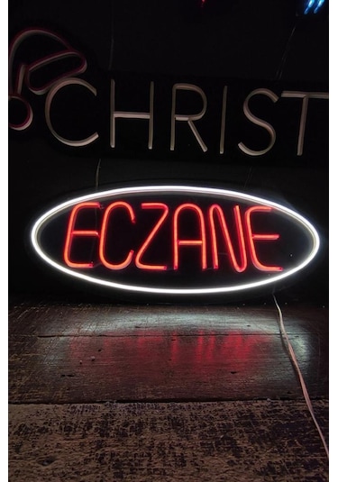 Işıklı Eczane - Neon Led Tabela Duvar Dekorasyon