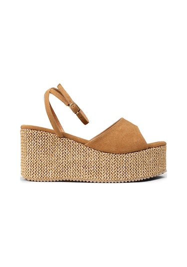 Deery Kadın Taba Renkli Platform Sandalet - Rd814ztbac01 Taba