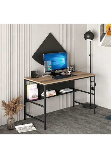 Minarmobilya Minar Greta Çalışma Masası Modül1 - Dore/Siyah