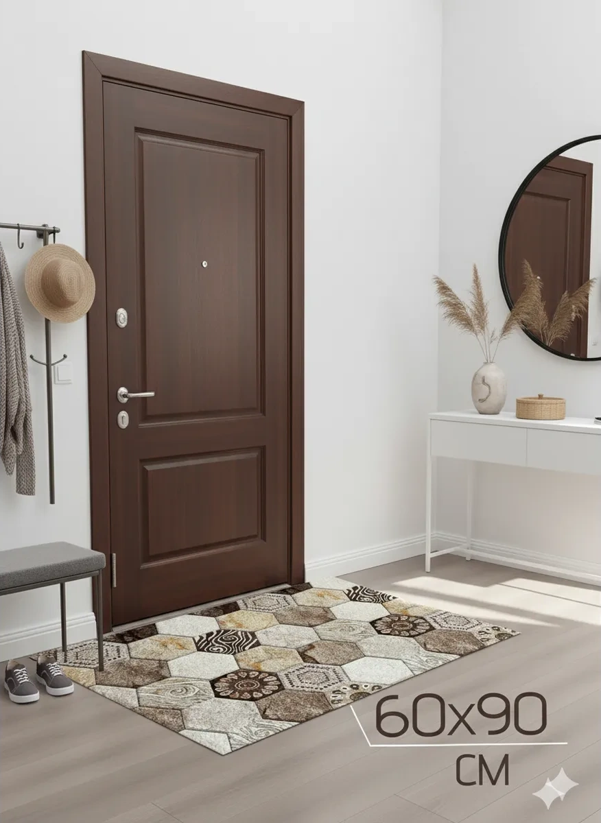 Astra Ant Antre Ve Mutfak İçin 60x90 Kapı Paspası. 425398945 Siyah