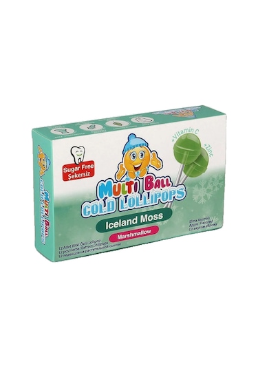Multiball Cold Iceland Moss Lolipop 12'li
