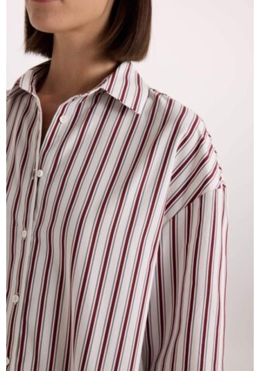 DeFacto -Fall in Love Regular Fit Pijama Yaka Poplin Üst E2351AX24WNER98 DeFacto -Fall in Love Regular Fit Pijama Yaka Poplin Üst E2351AX24WNER98