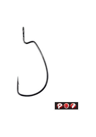 Gamakatsu Worm 330 Bottom Jigging No:2/0 Siyah Olta İğnesi 5adt