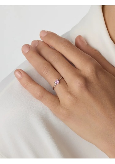 Lepta 925 Ayar Gümüş Pırlantalı Yüzük 460401732 Gri