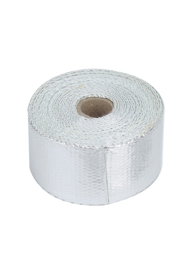 Reedark Gümüş Fiberglas Otomobil Egzos Borusu Isı Yalıtım Kumaşı 5m - 2000 F Isı Dayanımı, Motor Ömrünü Uzatır, Kaput Altı Sıcaklığı %50-70 Azaltır + 5 Bağlama Kayış