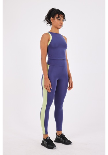 Scorp Equinox Kadın Şekillendirici Uzun Spor Tayt Saks STANDART