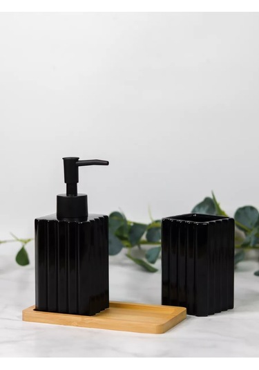 Denezo Banyo Ve Tuvalet Aksesuarları Seti 211384536 Siyah