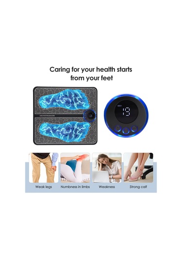 Anjiexun Elektrikli Ayak Masaj Aleti, Ayak Sağlığı Masaj Aleti, Ems Ayak Masaj Aleti Siyah