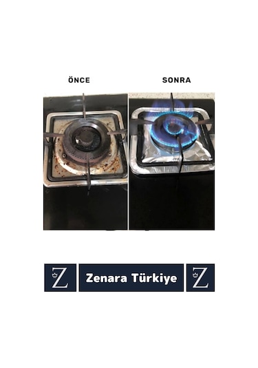 Premium Uzun Ömürlü Dayanıklı Kolay Temizlenir Ocak Kir Yağ Önleyici Alüminyum Koruyucu Folyo 12 Adt