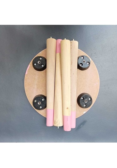 Na Neşeli Ahşap Pembe Ahşap Çocuk Taburesi.çocuk Sandalyesi.çalışma Masası Taburesi.renkli Tabure.çocuk Odası Pembe