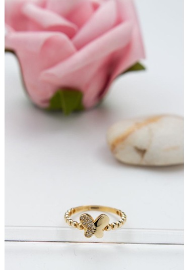 14 Ayar Altın Eklem Yüzük Kadın Yüzük Lkyzk1536