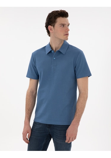 Pierre Cardin Erkek Mavi Tişört 50307581-vr036 Mavi