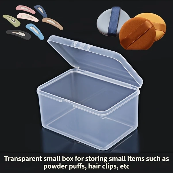 Meridiangoods Transparent Plastik Saklama Kutusu Makaj Aksesuar Organizer Seyahat Ev Şeffaf