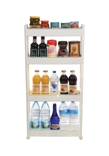 Motek SR-04 Slim Organizer 4 Katlı Raf  Beyaz