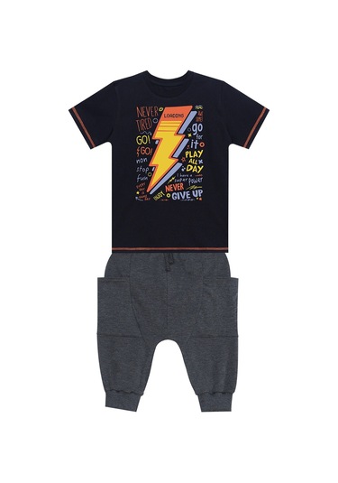 Denokids Mshb&g Loading Erkek Çocuk T-shirt Kapri Takım Çok Renkli