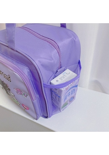 Pazly Alüminyum Folyo Yalım Çantası Büyük Boy Yemek Kutusu Çantası Açık Mor Açık Mor