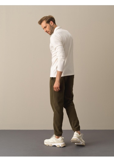 Beyaz Slim Fit Modal Basic Tişört 501948 Beyaz