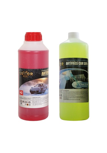 Luxor Kimya -42 Antifiriz Kırmızı ve Cam Suyu - 22 1'er Kilo Set