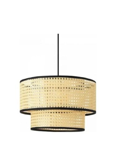 Rattan Serisi İki Katlı Salon Sarkıt Yatak Odası Yemek Odası Avize Hasır