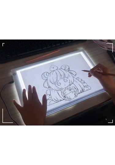 Monozone A4 Led Işıklı 3 Seviye Animasyon Portre Çizim Kopyalama