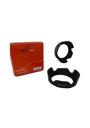 Hlypro Nikon 18-55 MM ED II-18-55 VR için HB-45 II Yaprak Parasoley