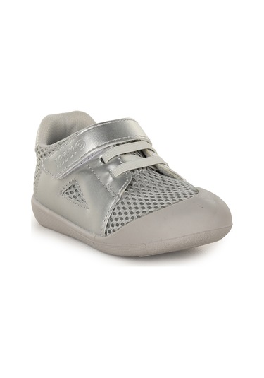 Kiko Kids Puppies Cırtlı Erkek Bebek İlk Adım Panduf Ayakkabı Gri