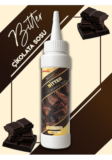 Bitter Çikolata Sos- Waffle & Pankek & Tatlı & Dondurma Sos-300gr