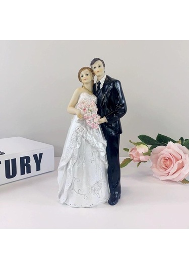 Düğün Koleksiyonları Düğün Pastası Süsleri Gelin Ve Damat Eşsiz Romantik Hatıra Pasta Süsü Figürin Style 2