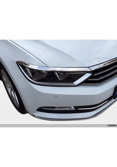 S-Dizayn Vw Passat B8 Krom Far Üzeri Çıta Seti 3 Parça 2015 Üzeri
