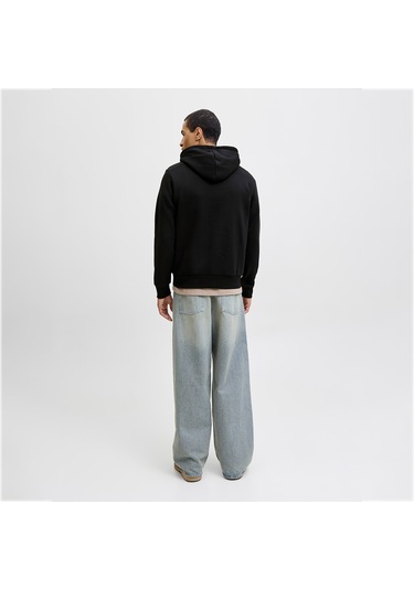 Jack&jones Makoto Erkek Siyah Kapüşonlu Sweatshirt Siyah