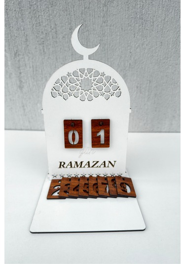 Ahşap Dekoratif Ramazan Takvim İmsakiye