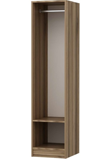 Minar Kale 1 Kapaklı Dolap Dore - Füme Cam 190cm Ceviz