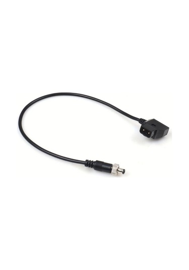 Siyah 30cm Lano D-tap Güç Kablosu Kilitli Fiş - Kameralar, Led Video Işıkları Ve Lcd Monitörler İçin Güvenli Bağlantı