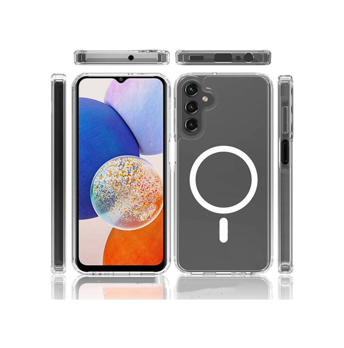 Schitec Samsung Galaxy S25 Magsafe Özellikli Şeffaf Kılıf