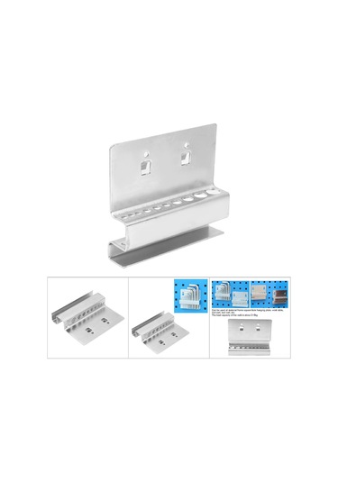 Moveevo Çelik Çinko Kaplı 100mmli Açma Anahtarı Ve Matkap Ucu Depolama Rafı - Atölye Araçlarını Sınıflandırma Ve Düzenleme Tabanı