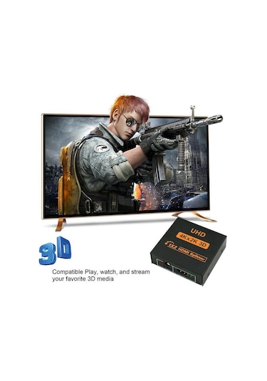 2 Port Hdmi Çoklayıcı Splitter Switch 4K 2160P