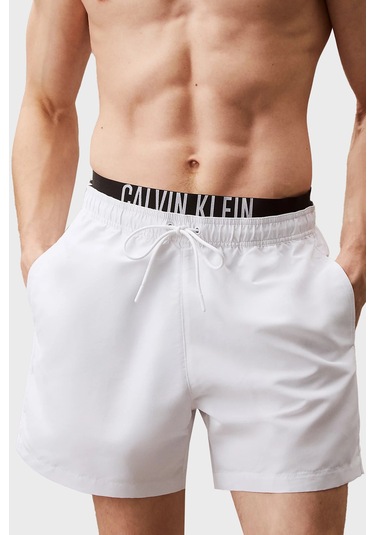 Calvin Klein Erkek Mayo Short Km0km01093 Ycd Beyaz Beyaz