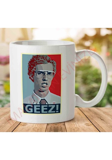 Napoleon Dynamite Geez Iki Tarafı Baskılı Kupa Bardak Çok Renkli