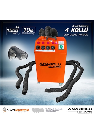 Anadolu Strong Profesyonel Oto Koltuk Kurutma Makinası Sıcak Hava
