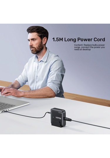 Unitek 100w Masaüstü Gan Şarjistasyon Beyaz P1229awh