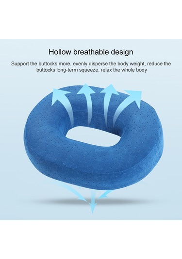 Sones Yavaş Esneklik Hafızalı Köpük Ofis Kalça Pedi Hemoroid Ameliyatı Sonrası Yastık Tibet Mavisi