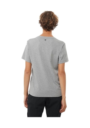Salomon Logo Combo Ss Tee W Heather Grey T-shırt Lc2232900 001