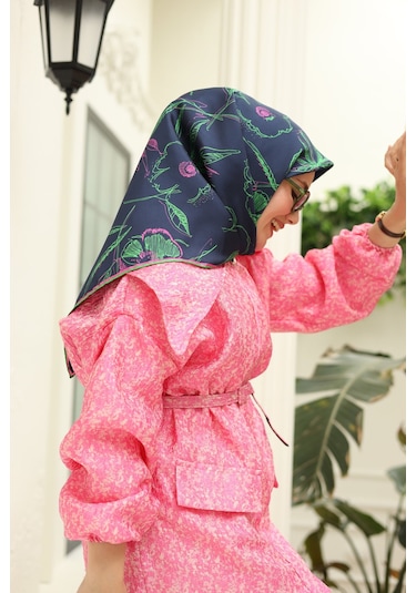 Silk Home Twill İpek Eşarp 11433-01 Lacivert